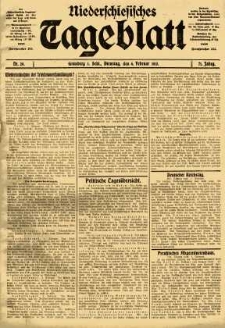 Niederschlesisches Tageblatt, no 29 (Dienstag, den 4. Februar 1913)