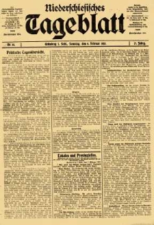 Niederschlesisches Tageblatt, no 34 (Sonntag, den 9. Februar 1913)