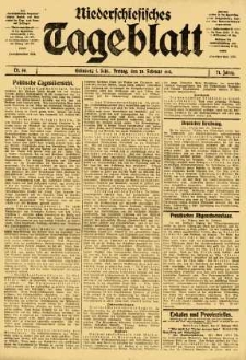 Niederschlesisches Tageblatt, no 50 (Freitag, den 28. Februar 1913)