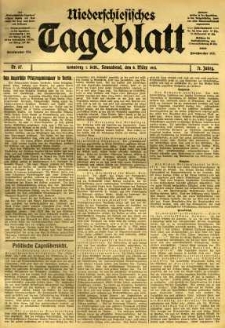 Niederschlesisches Tageblatt, no 57 (Sonnabend, den 8. März 1913)