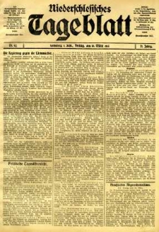 Niederschlesisches Tageblatt, no 62 (Freitag, den 14. März 1913)