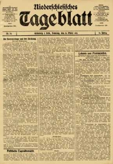 Niederschlesisches Tageblatt, no 74 (Sonntag, den 30. März 1913)