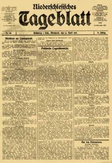 Niederschlesisches Tageblatt, no 94 (Mittwoch, den 23. April 1913)
