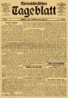 Niederschlesisches Tageblatt, no 119 (Sonnabend, den 24. Mai 1913)