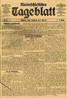 Niederschlesisches Tageblatt, no 131 (Sonnabend, den 7. Juni 1913)