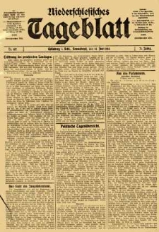 Niederschlesisches Tageblatt, no 137 (Sonnabend, den 14. Juni 1913)