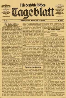 Niederschlesisches Tageblatt, no 139 (Dienstag, den 17. Juni 1913)