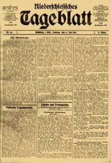 Niederschlesisches Tageblatt, no 144 (Sonntag, den 22. Juni 1913)