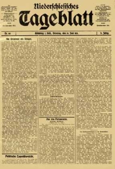Niederschlesisches Tageblatt, no 145 (Dienstag, den 24. Juni 1913)