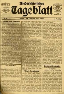 Niederschlesisches Tageblatt, no 161 (Sonnabend, den 12. Juli 1913)
