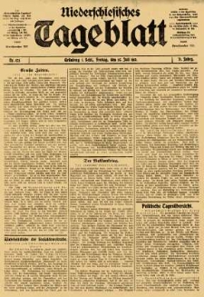 Niederschlesisches Tageblatt, no 172 (Freitag, den 25. Juli 1913)