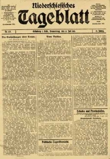 Niederschlesisches Tageblatt, no 177 (Donnerstag, den 31. Juli 1913)