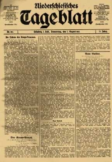 Niederschlesisches Tageblatt, no 183 (Donnerstag, den 7. August 1913)