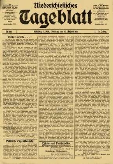 Niederschlesisches Tageblatt, no 186 (Sonntag, den 10. August 1913)