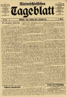 Niederschlesisches Tageblatt, no 210 (Sonntag, den 7. September 1913)