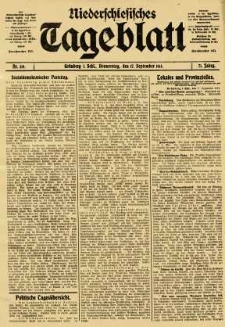 Niederschlesisches Tageblatt, no 219 (Donnerstag, den 17. September 1913)