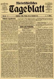 Niederschlesisches Tageblatt, no 226 (Freitag, den 26. September 1913)