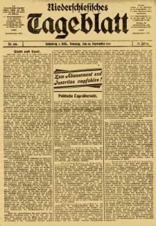 Niederschlesisches Tageblatt, no 228 (Sonntag, den 28. September 1913)