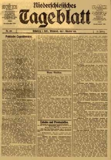 Niederschlesisches Tageblatt, no 230 (Mittwoch, den 1. Oktober 1913)
