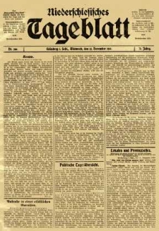 Niederschlesisches Tageblatt, no 266 (Mittwoch, den 12. November 1913)