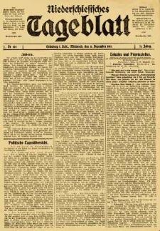 Niederschlesisches Tageblatt, no 305 (Mittwoch, den 31. Dezember 1913)