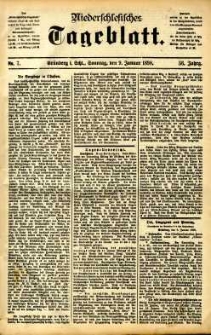 Niederschlesisches Tageblatt, no 7 (Gr&uuml;nberg i. Schl., Sonntag, den 9. Januar 1898)