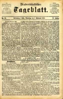 Niederschlesisches Tageblatt, no 26 (Grünberg i. Schl., Dienstag, den 1. Februar 1898)