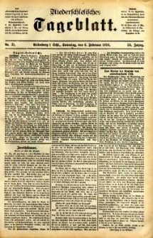 Niederschlesisches Tageblatt, no 31 (Grünberg i. Schl., Sonntag, den 6. Februar 1898)