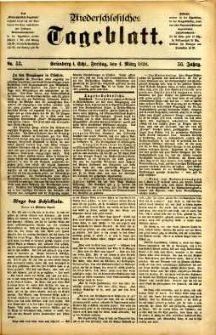 Niederschlesisches Tageblatt, no 53 (Grünberg i. Schl., Freitag, den 4. März 1898)