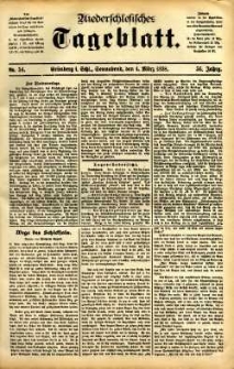 Niederschlesisches Tageblatt, no 54 (Grünberg i. Schl., Sonnabend, den 4. März 1898)