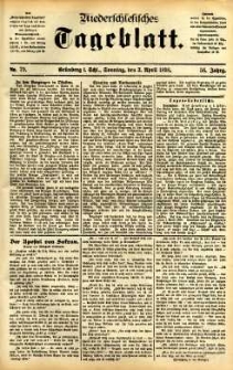 Niederschlesisches Tageblatt, no 79 (Grünberg i. Schl., Sonntag, den 3. April 1898)