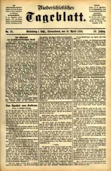 Niederschlesisches Tageblatt, no 88 (Grünberg i. Schl., Sonnabend, den 16. April 1898)