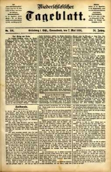 Niederschlesisches Tageblatt, no 107 (Grünberg i. Schl., Sonnabend, den 6. Mai 1898)