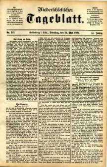 Niederschlesisches Tageblatt, no 119 (Grünberg i. Schl., Dienstag, den 24. Mai 1898)