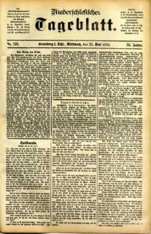 Niederschlesisches Tageblatt, no 120 (Grünberg i. Schl., Mittwoch, den 25. Mai 1898)