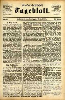 Niederschlesisches Tageblatt, no 127 (Grünberg i. Schl., Freitag, den 3. Juni 1898)