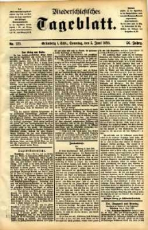 Niederschlesisches Tageblatt, no 130 (Gr&uuml;nberg i. Schl., Dienstag, den 7. Juni 1898)