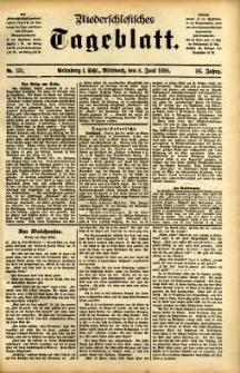 Niederschlesisches Tageblatt, no 131 (Gr&uuml;nberg i. Schl., Mittwoch, den 8. Juni 1898)
