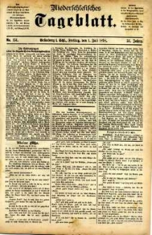 Niederschlesisches Tageblatt, no 151 (Grünberg i. Schl., Freitag, den 1. Juli 1898)