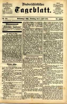 Niederschlesisches Tageblatt, no 154 (Grünberg i. Schl., Dienstag, den 5. Juli 1898)