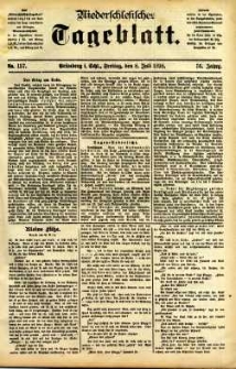 Niederschlesisches Tageblatt, no 157 (Grünberg i. Schl., Freitag, den 8. Juli 1898)