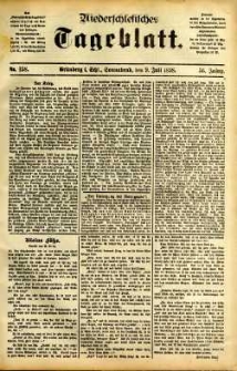 Niederschlesisches Tageblatt, no 158 (Grünberg i. Schl., Sonnabend, den 9. Juli 1898)