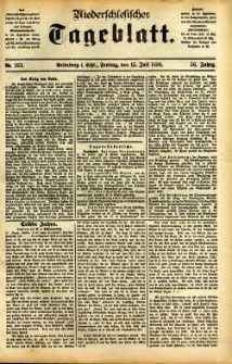 Niederschlesisches Tageblatt, no 163 (Grünberg i. Schl., Freitag, den 15. Juli 1898)