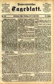 Niederschlesisches Tageblatt, no 166 (Grünberg i. Schl., Dienstag, den 19. Juli 1898)
