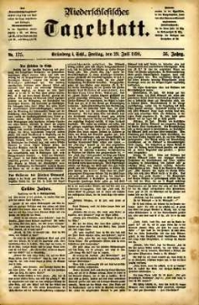 Niederschlesisches Tageblatt, no 175 (Grünberg i. Schl., Freitag, den 29. Juli 1898)