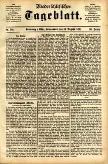 Niederschlesisches Tageblatt, no 188 (Gr&uuml;nberg i. Schl., Sonnabend, den 13. August 1898)