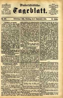 Niederschlesisches Tageblatt, no 208 (Grünberg i. Schl., Dienstag, den 6. September 1898)