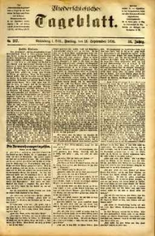 Niederschlesisches Tageblatt, no 217 (Gr&uuml;nberg i. Schl., Freitag, den 16. September 1898)