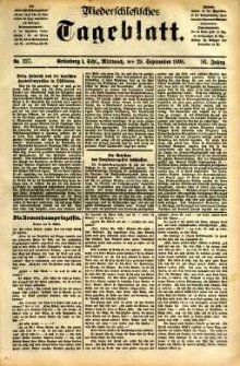 Niederschlesisches Tageblatt, no 227 (Grünberg i. Schl., Mittwoch, den 28. September 1898)