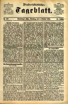 Niederschlesisches Tageblatt, no 232 (Gr&uuml;nberg i. Schl., Dienstag, den 4. Oktober 1898)